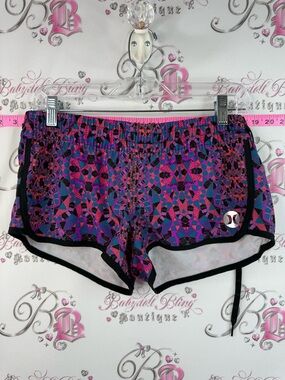 Hurley shorts swimming pool Magenta, Purple & Teal Geometric Athletic Shorts